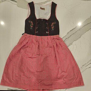 STOCKERPOINT EDELWUID DRINDL GINGHAM OKTOBERFEST dress Size 40